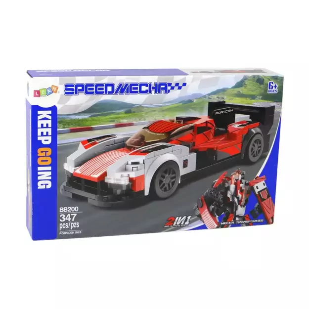 Konstruktorius „Sportinis automobilis - robotas“ 2in1, 347 detalės 3