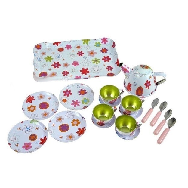 Gražus metalinis arbatos servizo virtuvės rinkinys 12