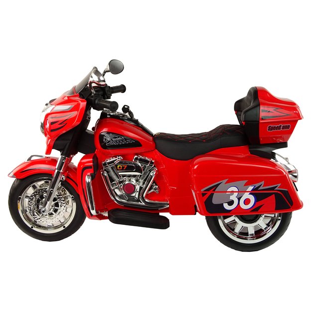 Elektrinis pasivažinėjimas motociklu Goldwing Red 6
