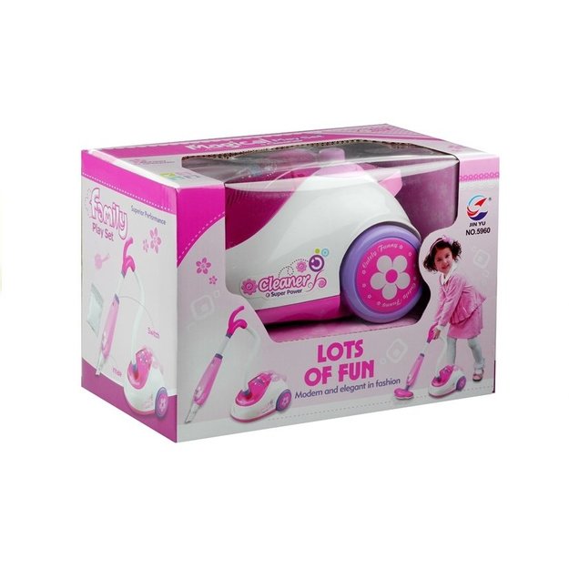 Pink Realistic Vacuum Cleaner 2 Nozzles