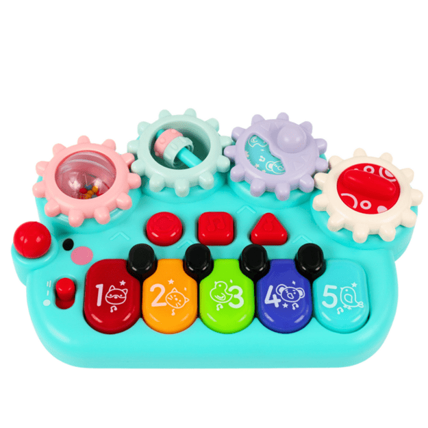 Interactive Piano For Kids Gears Blue 1