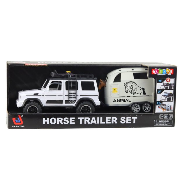 Off-road Vehicle with Horse Trailer, Figure, Lights, Sounds 3