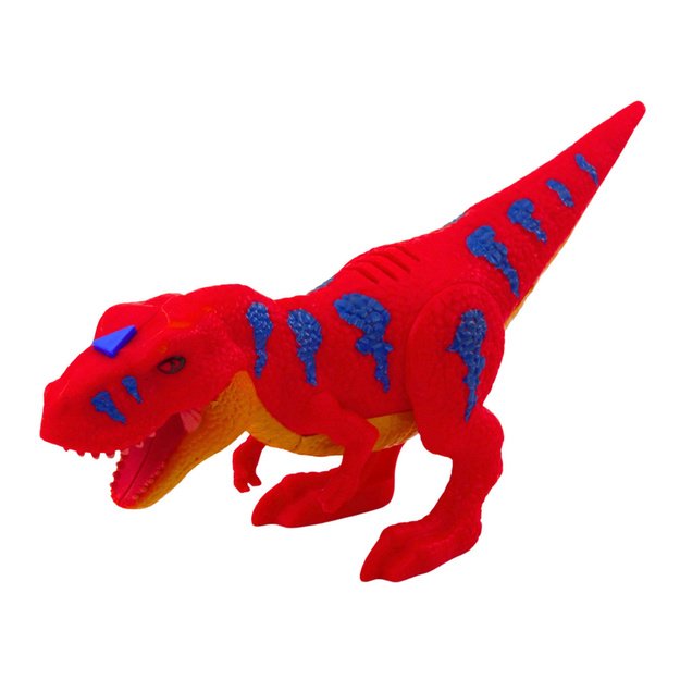 Dinosaur Transport Truck Figure Lights Sounds Green 1:10 2