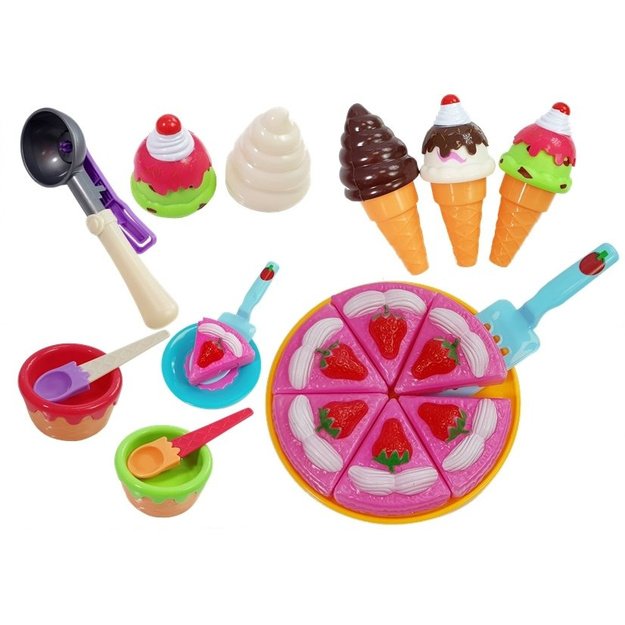 Set of Sweets Desserts Ice Cream Cookies Accessories