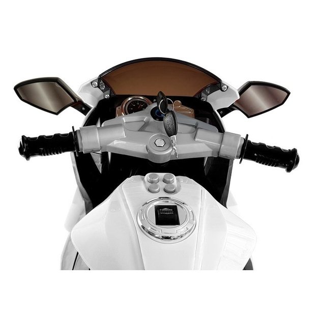 TR1603 Elektrinis pasivažinėjimo motociklas baltas 7