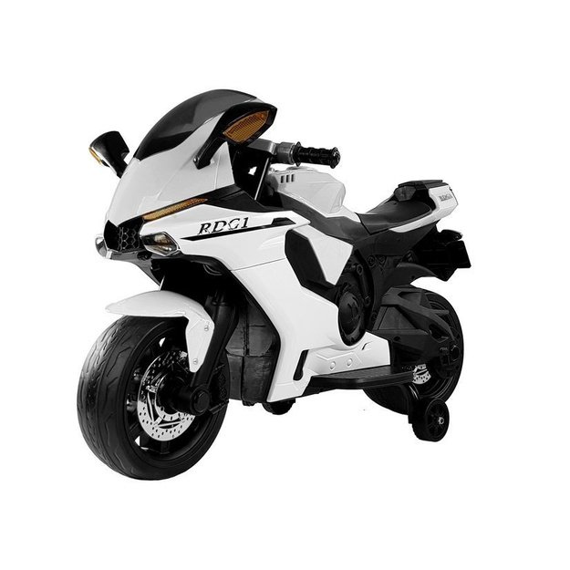 TR1603 Elektrinis pasivažinėjimo motociklas baltas 2