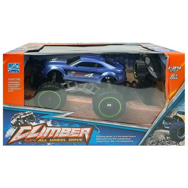 Remote controlled Car Off-road R/C Blue High Wheels