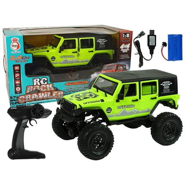 Rock Crawler 2.4 GHz Green 4x4 Shock Absorbers