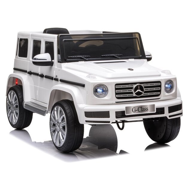 Elektrinis važiuojantis automobilis "Mercedes G500 White