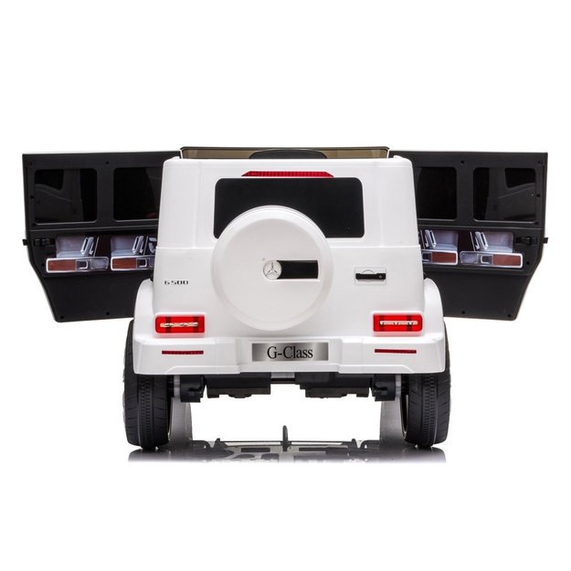 Elektrinis važiuojantis automobilis "Mercedes G500 White 12
