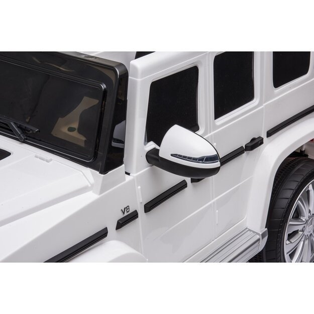 Elektrinis važiuojantis automobilis "Mercedes G500 White 21