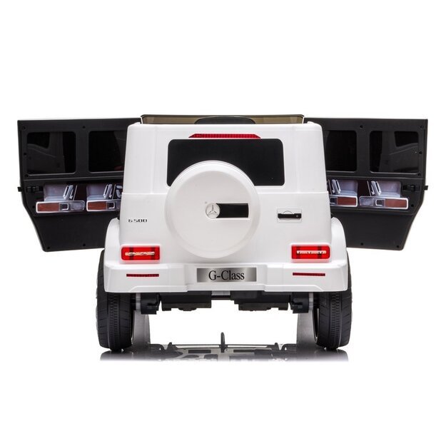 Elektrinis važiuojantis automobilis "Mercedes G500 White 19
