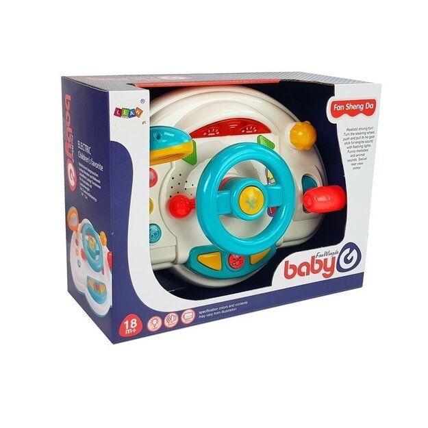 Interaktyvus kūdikių vairo ratas Ragelis garso šviesa 6