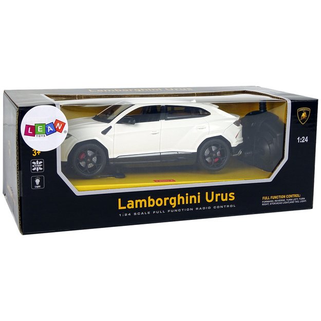 Automobilis R/C 1:24 Lamborghini Urus White 2.4 G žibintai 1