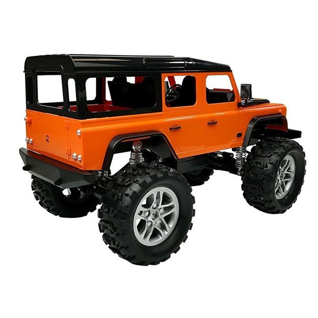 Remote Controlled Car Land Rover Defender R/C Orange 1:14 3