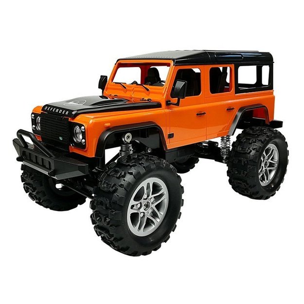Remote Controlled Car Land Rover Defender R/C Orange 1:14 1