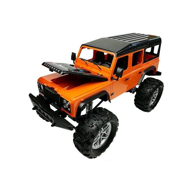 Remote Controlled Car Land Rover Defender R/C Orange 1:14 5