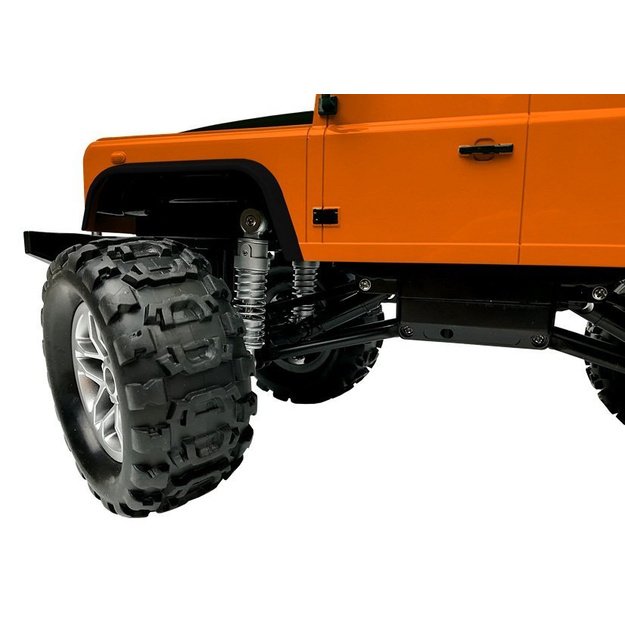 Remote Controlled Car Land Rover Defender R/C Orange 1:14 6