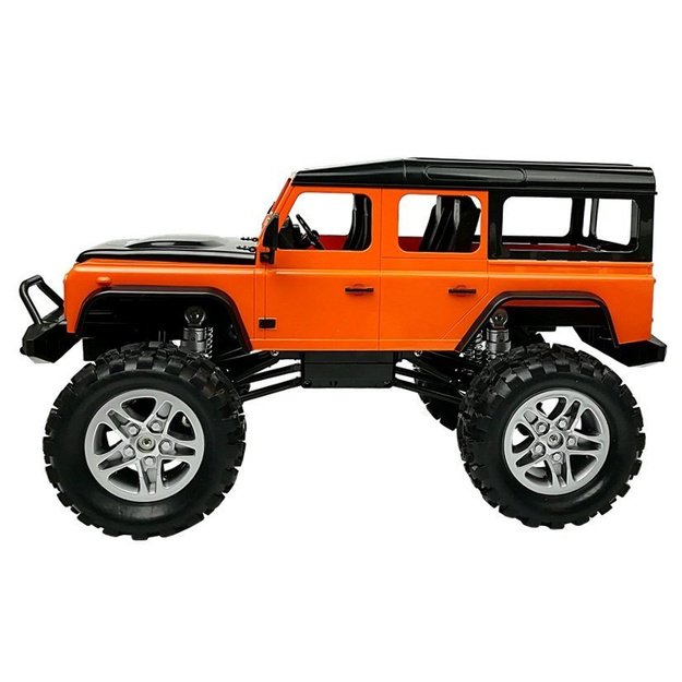 Remote Controlled Car Land Rover Defender R/C Orange 1:14 2