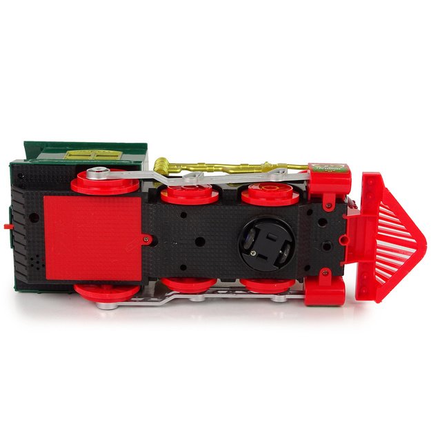 Christmas Locomotive Lights Sound Green Battery Operated