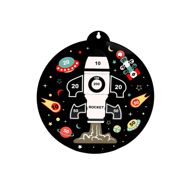 Double-sided Magnetic Disc Racket Darts 6Pcs 1