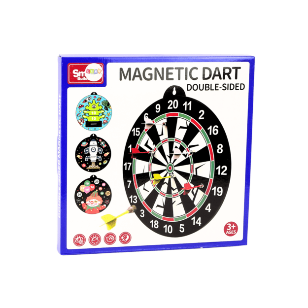 Double-sided Magnetic Disc Racket Darts 6Pcs 3