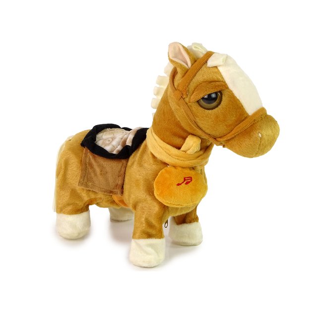 Horse Mascot Interactive Light Brown Horse Light Mane Music