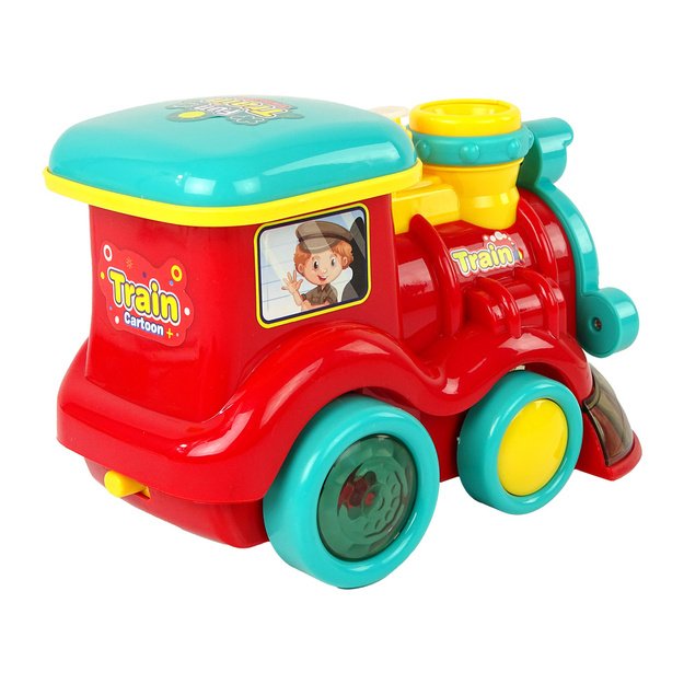 Soap Bubble Locomotive Rides Light Sounds