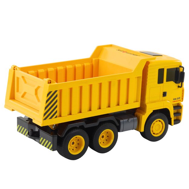 RC Construction Truck Dumper Remote Controlled LED Lights 1:18 2