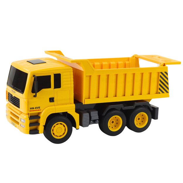 RC Construction Truck Dumper Remote Controlled LED Lights 1:18 1