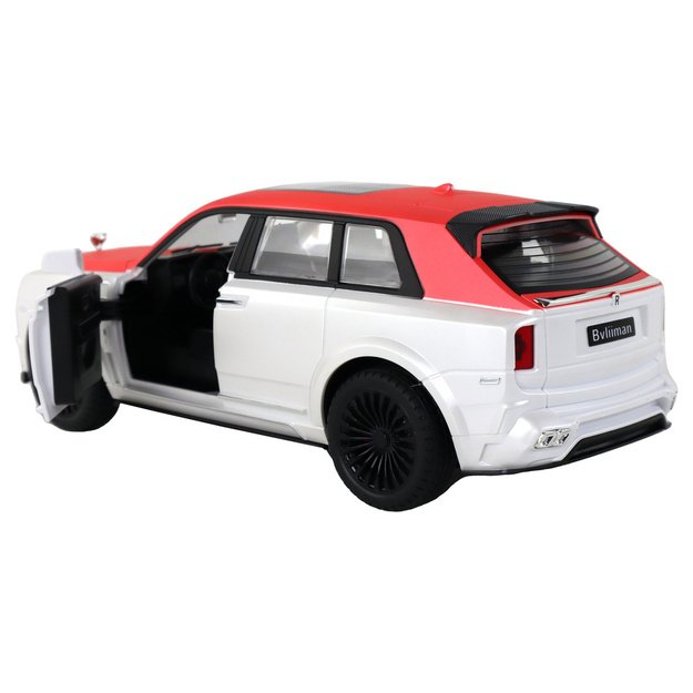 Automobilis R/C 1:20 Baltai raudonas pilotinis automobilis 3