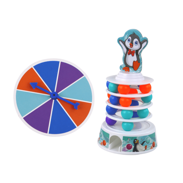 STALO ŽAIDIMAS PINGVINAS ANT LEDO SU KRIENTANČIAIS KAMUOLIUKAIS 1