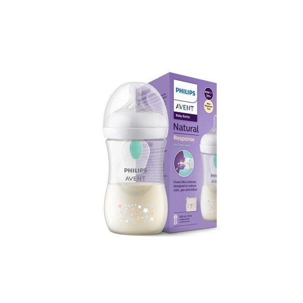 Philips Avent Natural Response buteliukas 260 ml su žinduku (3 srauto greičiai) 1