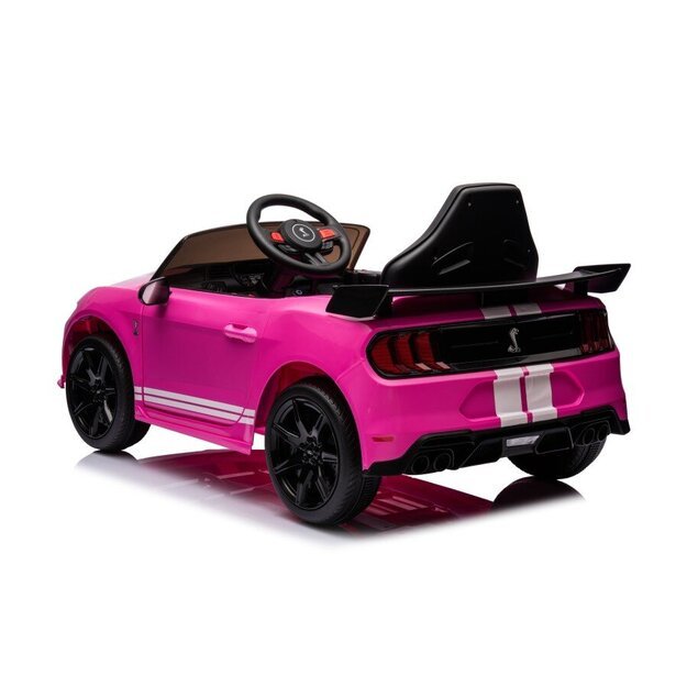 Akumuliatoriumi varoma transporto priemonė Ford Mustang GT500 Shelby Pink 12