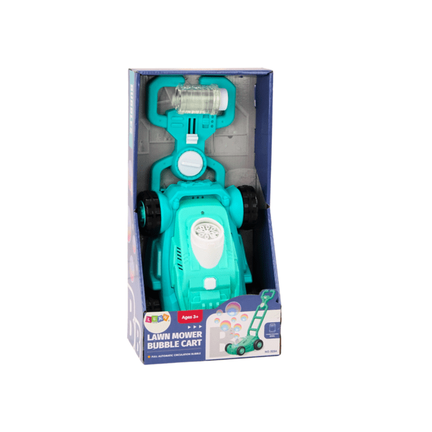 Soap Bubble Machine Mower Ride-On with Handle Green