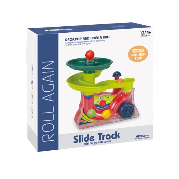 Fontanas Šliaužynė kamuoliukams Kamuoliukai skamba spalvingai 6