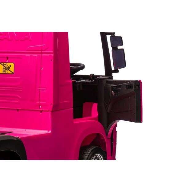 Scania 500R HL698 Pink 4x4 akumuliatorinis automobilis 14