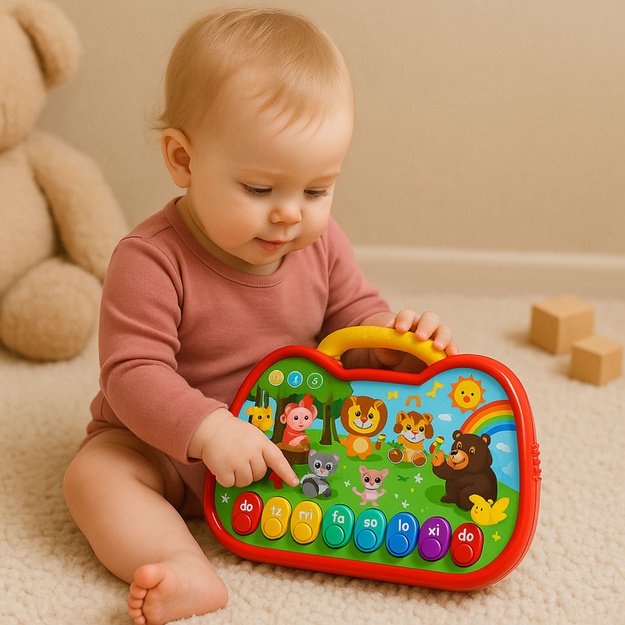 Interactive Educational Board Animal World Instruments Piano 1