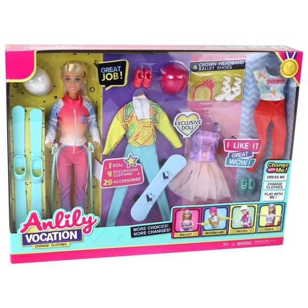 Anlily Children s Doll 4 Sports Skiing Accessories