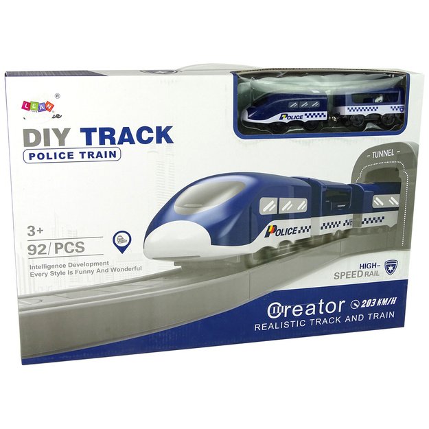 Police Town Train Set Blue 203 km/h 6