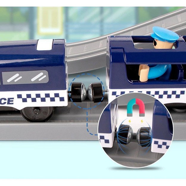 Police Town Train Set Blue 203 km/h 3