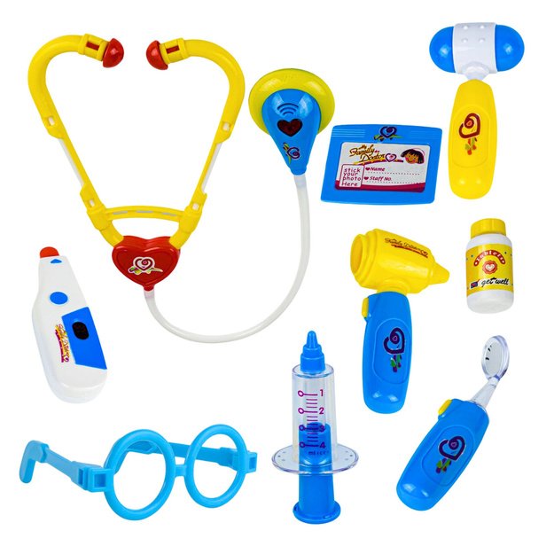 Little Doctor Set in a Suitcase Medical Accessories Lights 9 pcs. 1