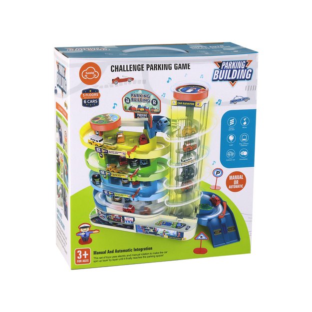 Interactive Multi-Story Parking Set for Cars, Lights and Sounds 4