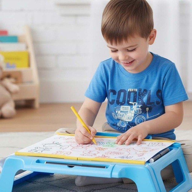 Projektoriaus kortelės pie&scaron;imo stalas mėlynos spalvos 10