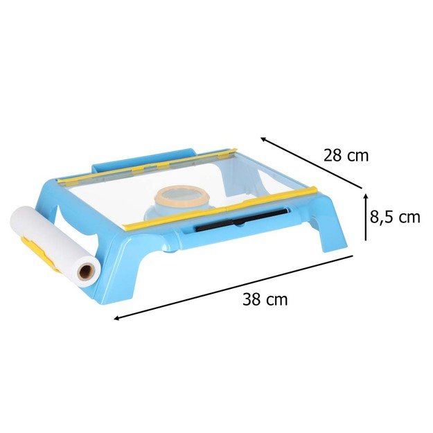 Projektoriaus kortelės pie&scaron;imo stalas mėlynos spalvos 11