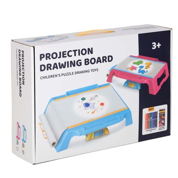 Projektoriaus kortelės pie&scaron;imo stalas mėlynos spalvos 12