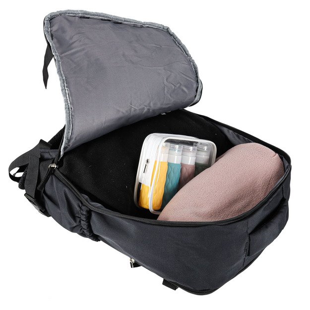 Bagažo kelioninė kuprinė juoda 45x30 cm 8