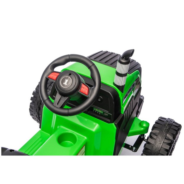 CH9959B Baterijomis varomas traktorius su priekaba, šviesiai žalias, 24 V 7