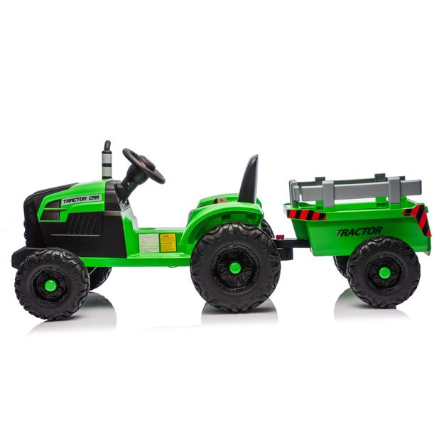 CH9959B Baterijomis varomas traktorius su priekaba, šviesiai žalias, 24 V 4