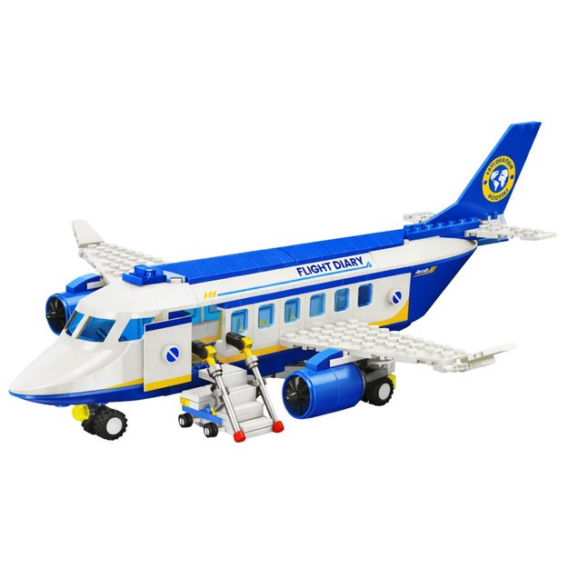 Konstruktorių rinkinys „Keleivinis lėktuvas – robotas“ 2in1, 417 dalių 2